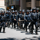 Berkeley PD peacefully engaging with the community, as seen at a 2018 protest.